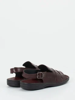 Herren Sioux – Komfortsandalen aus Kalbleder Dunkelbraun