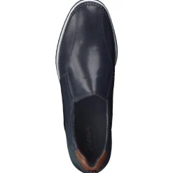 Herren Sioux – Komfort-Slipper aus Kalbleder Dunkel