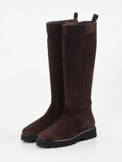 – Langschaftstiefel aus Veloursleder dunkel*Sioux Online