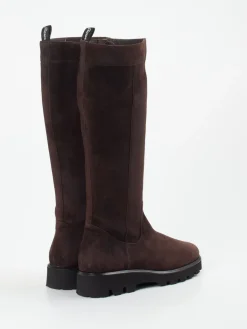 – Langschaftstiefel aus Veloursleder dunkel*Sioux Online