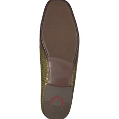 Damen Sioux – Loafer aus Flechtleder in Oliv