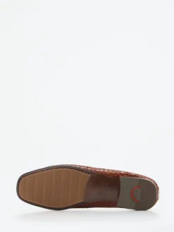 – Loafer aus Flechtleder kastanien*Sioux Hot