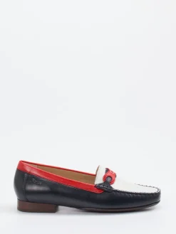 Damen Sioux – Loafer aus Lammleder in Color-Blocking