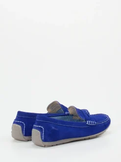 Damen Sioux – Loafer aus Veloursleder in Kobalt