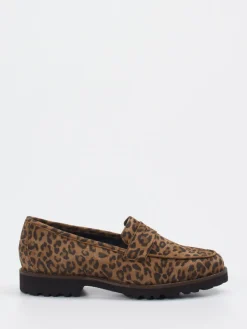 – Loafer aus Veloursleder in Leoprint*Sioux Discount