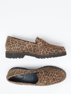 – Loafer aus Veloursleder in Leoprint*Sioux Discount
