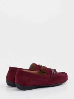 – Loafer aus Veloursleder in Bordeaux*Sioux Sale