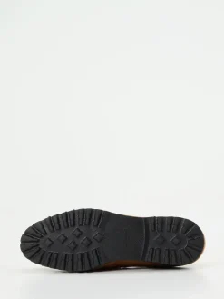 Damen Sioux – Loafer aus Veloursleder in Cognac