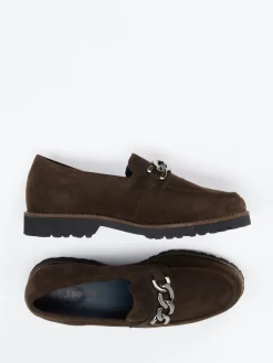 – Loafer aus Veloursleder Dunkel*Sioux New