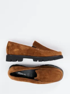 – Loafer aus Veloursleder Cognac*Sioux Online