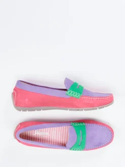 – Loafer aus Veloursleder in Color-Blocking*Sioux New