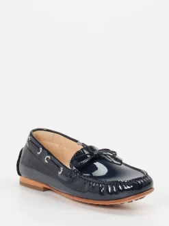 – Mokassin aus Lackleder in Dunkel*Sioux New