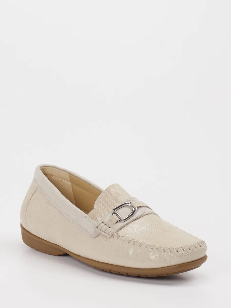 – Mokassin aus Leder in Creme*Sioux Discount