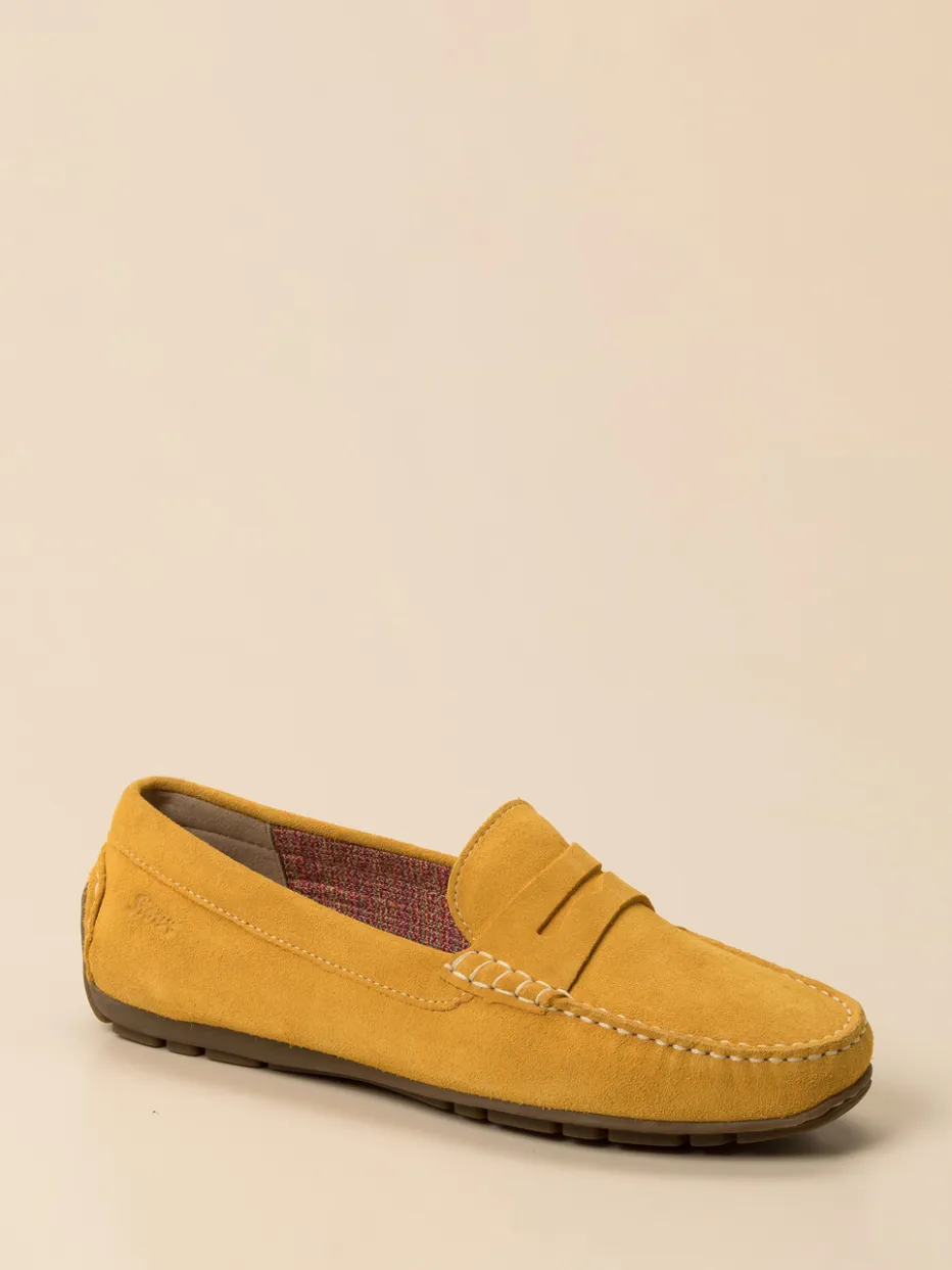 – Mokassin aus Veloursleder in Senf*Sioux Sale