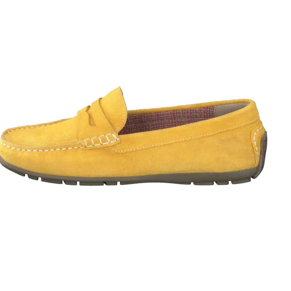 – Mokassin aus Veloursleder in Senf*Sioux Sale