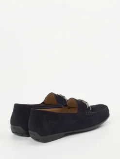 Damen Sioux – Mokassin aus Veloursleder Dunkel