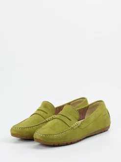 – Mokassin aus Veloursleder in Oliv*Sioux Clearance