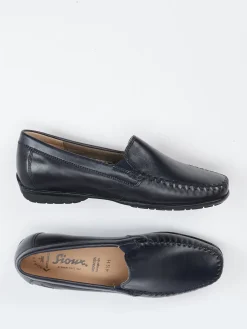 – Mokassin-Slipper aus Kalbleder Dunkel*Sioux New