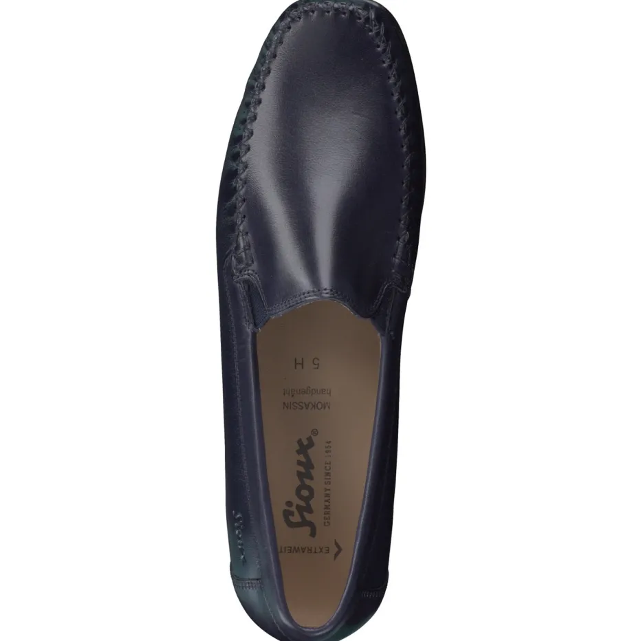 – Mokassin-Slipper aus Kalbleder Dunkel*Sioux New