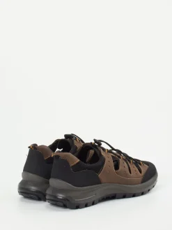 Herren Sioux – Outdoorsandale aus Fettleder Dunkel