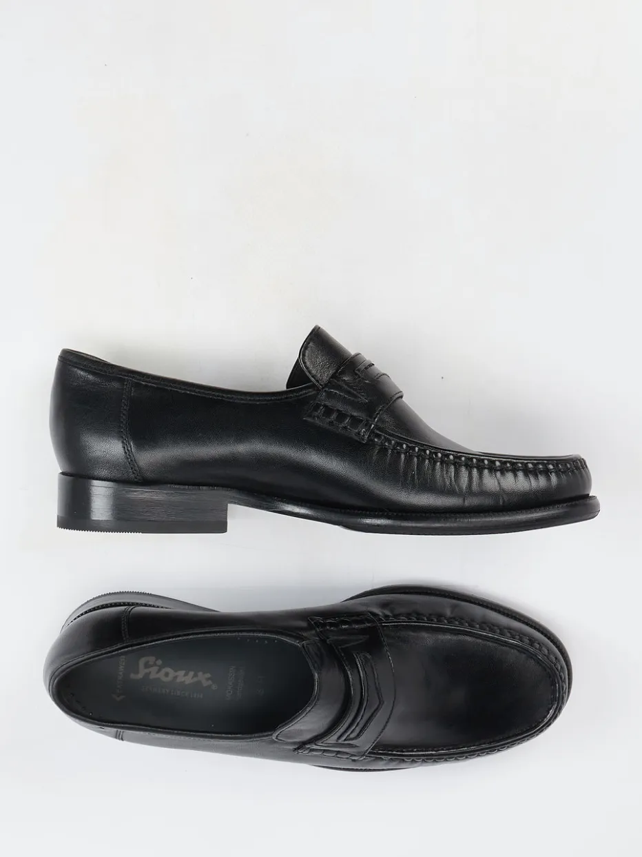 Herren Sioux – Penny Loafer aus Kalbleder