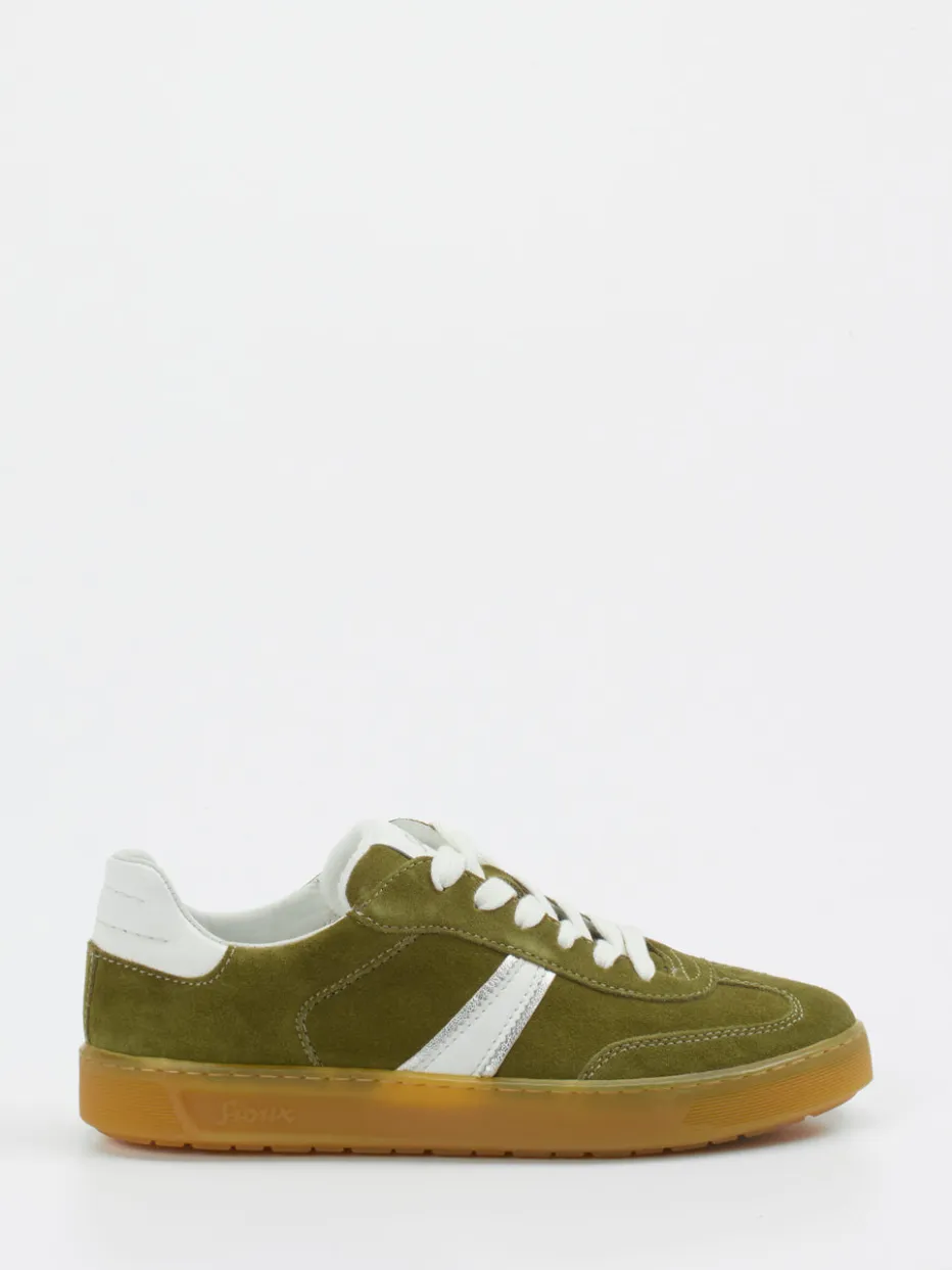 – Retro-Sneaker aus Veloursleder Oliv*Sioux Outlet