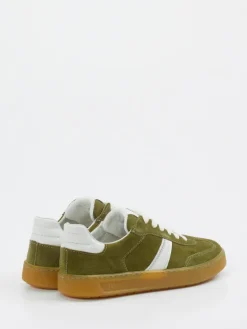 – Retro-Sneaker aus Veloursleder Oliv*Sioux Outlet