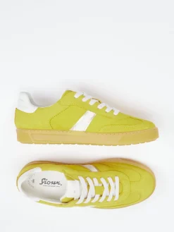 – Retro-Sneaker aus Veloursleder Senf*Sioux Discount