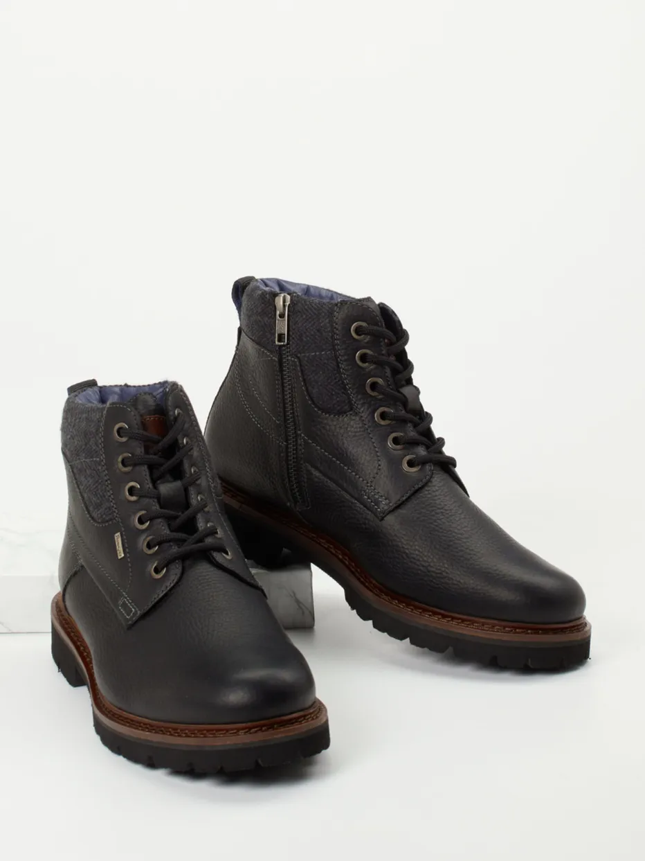 Herren Sioux – Schnürboots aus Glattleder anthrazit