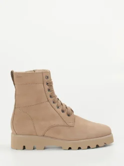 Damen Sioux – Schnürboots aus Nubukleder braun