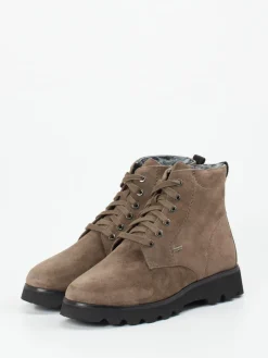 – Schnürboots aus Veloursleder taupe*Sioux Online