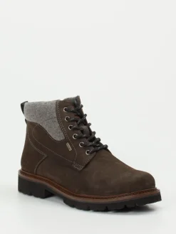 – Schnürboots aus Veloursleder dunkelbraun*Sioux Clearance