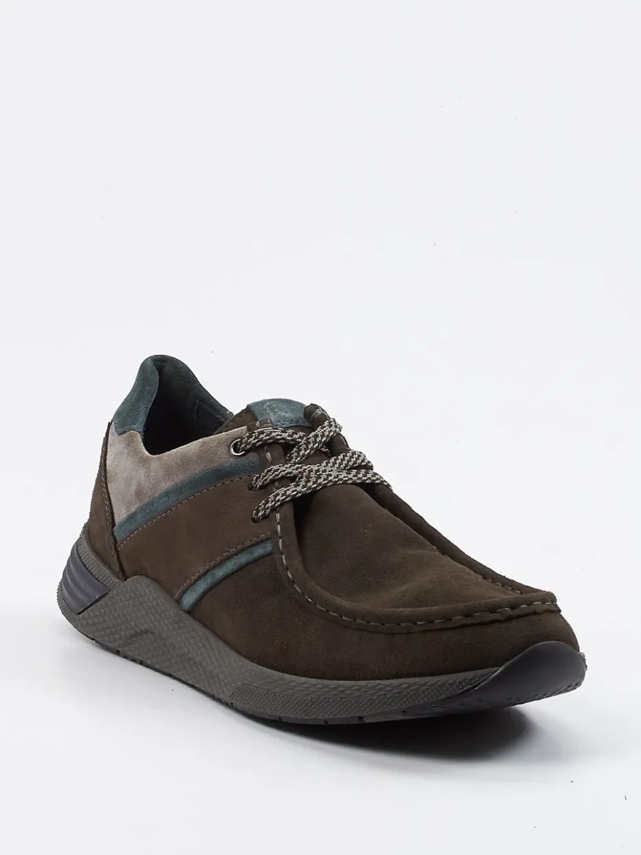 Herren Sioux – Schnürschuh aus Veloursleder Dunkel