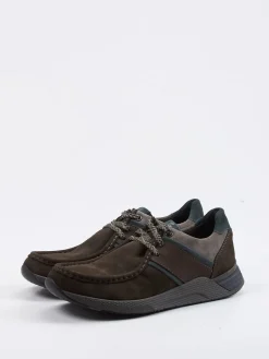 Herren Sioux – Schnürschuh aus Veloursleder Dunkel