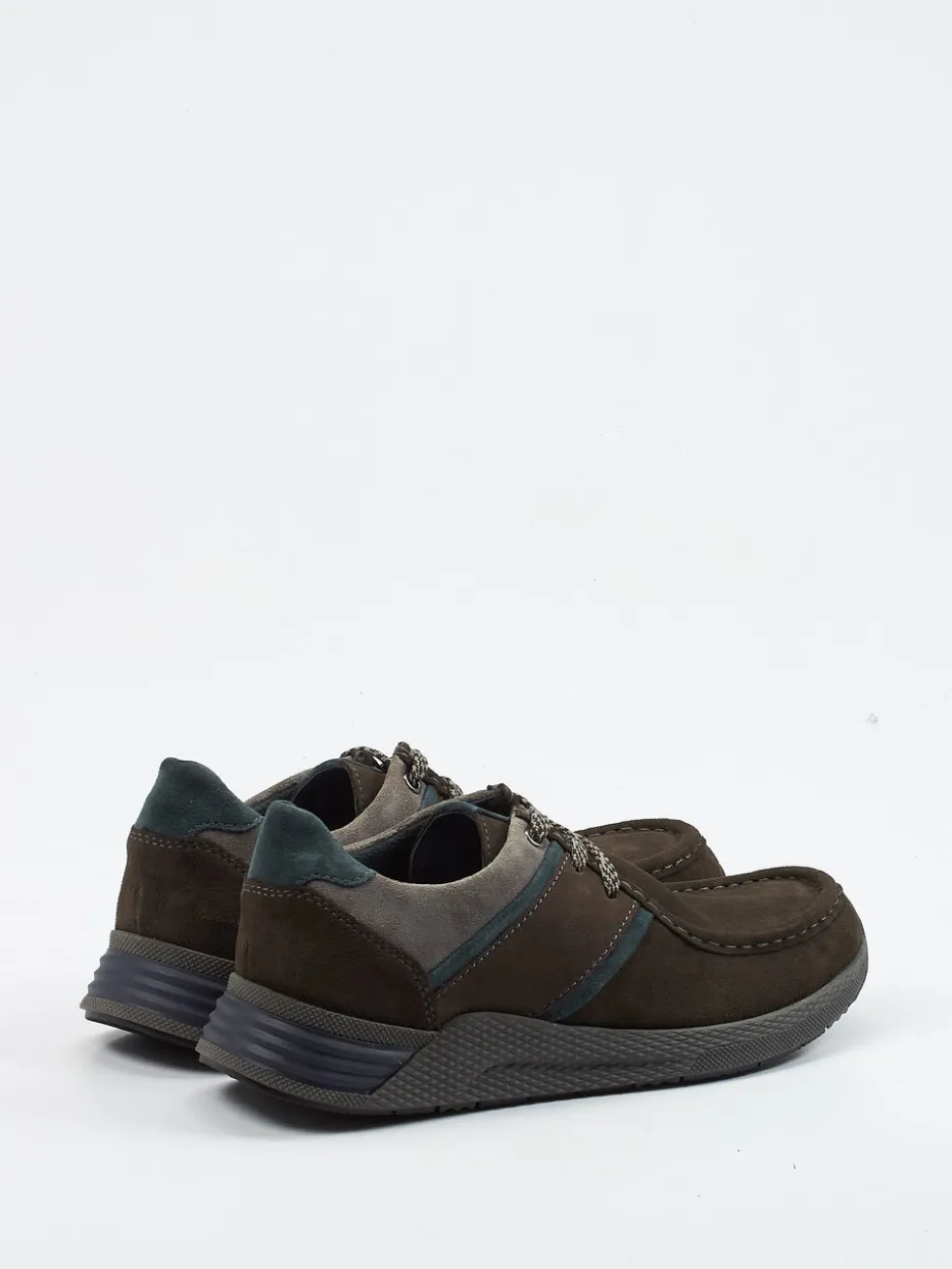 Herren Sioux – Schnürschuh aus Veloursleder Dunkel