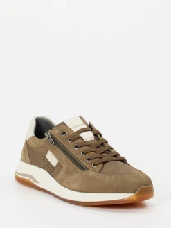 – Schnürschuh aus Veloursleder oliv*Sioux Best