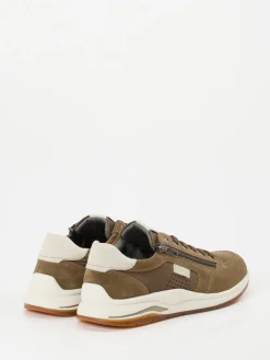 – Schnürschuh aus Veloursleder oliv*Sioux Best