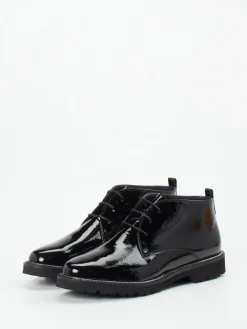 – Schnürstiefelette aus Lackleder*Sioux Clearance