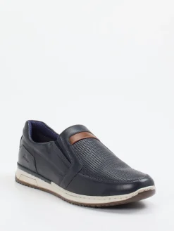 Herren Sioux – Slip-On-Sneaker aus Leder Dunkel