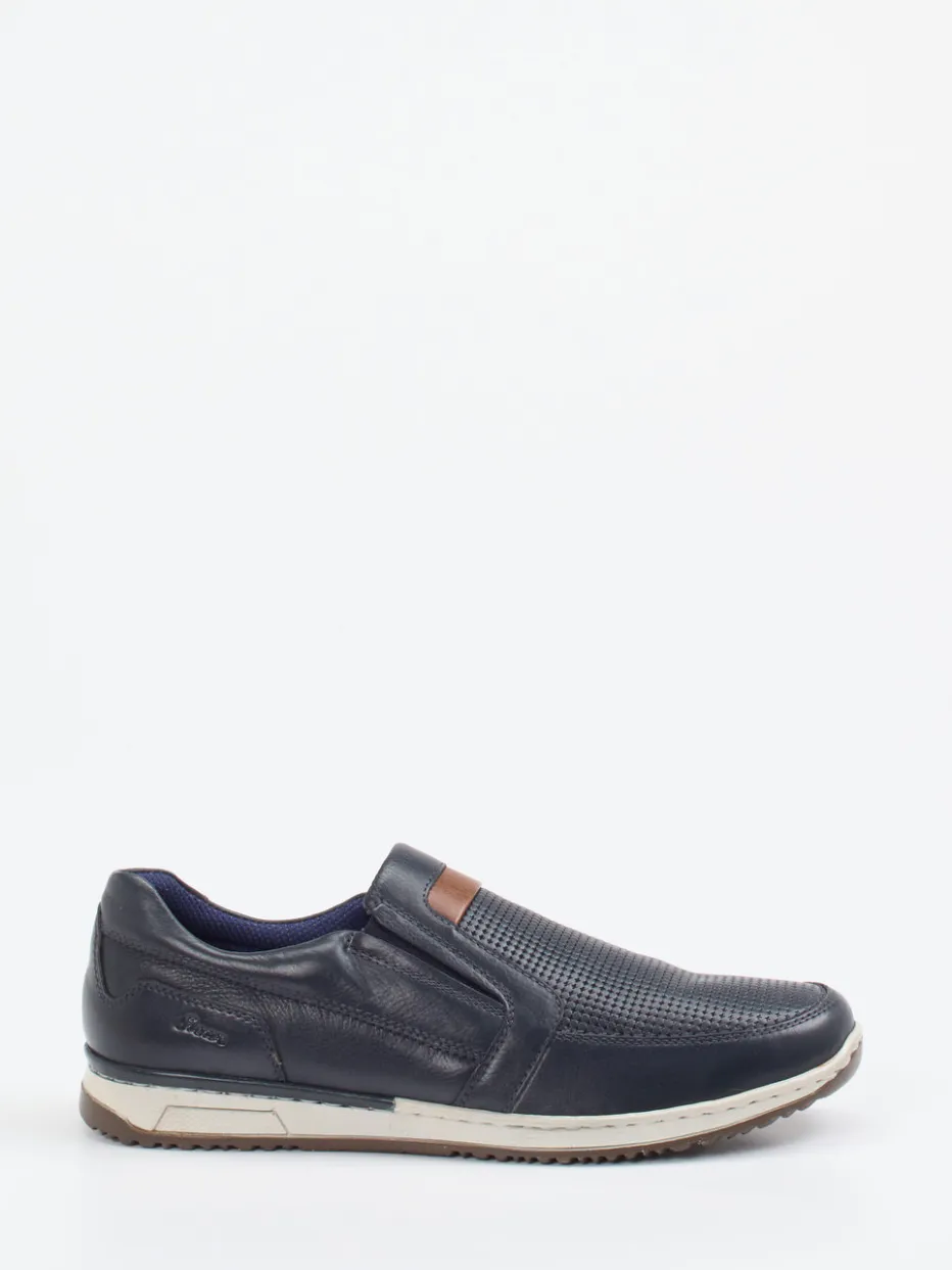 Herren Sioux – Slip-On-Sneaker aus Leder Dunkel