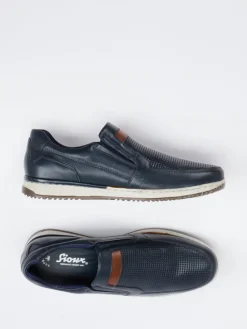 Herren Sioux – Slip-On-Sneaker aus Leder Dunkel