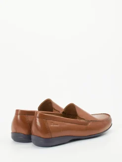 – Slipper aus geprägtem Leder cognac*Sioux New