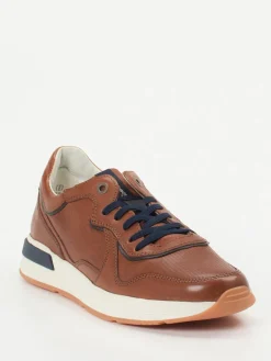 Herren Sioux – Sneaker aus geprägtem Leder in