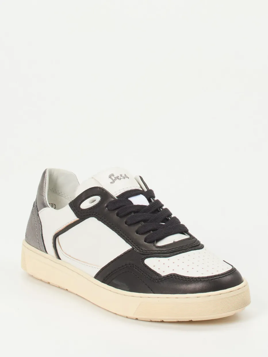 – Sneaker aus Kalbleder mit Metallic-Ferse*Sioux Sale