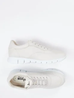 – Sneaker aus Kalbleder in Creme*Sioux New