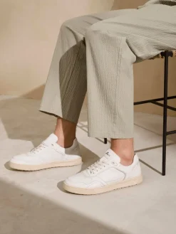 – Sneaker aus Kalbleder in Off-White*Sioux Hot