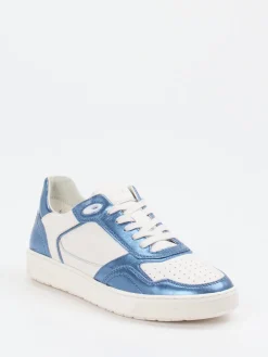 – Sneaker aus Metallic-Leder in Offwhite*Sioux Hot