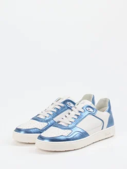 – Sneaker aus Metallic-Leder in Offwhite*Sioux Hot