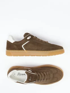 – Sneaker aus Veloursleder Schokobraun*Sioux Best