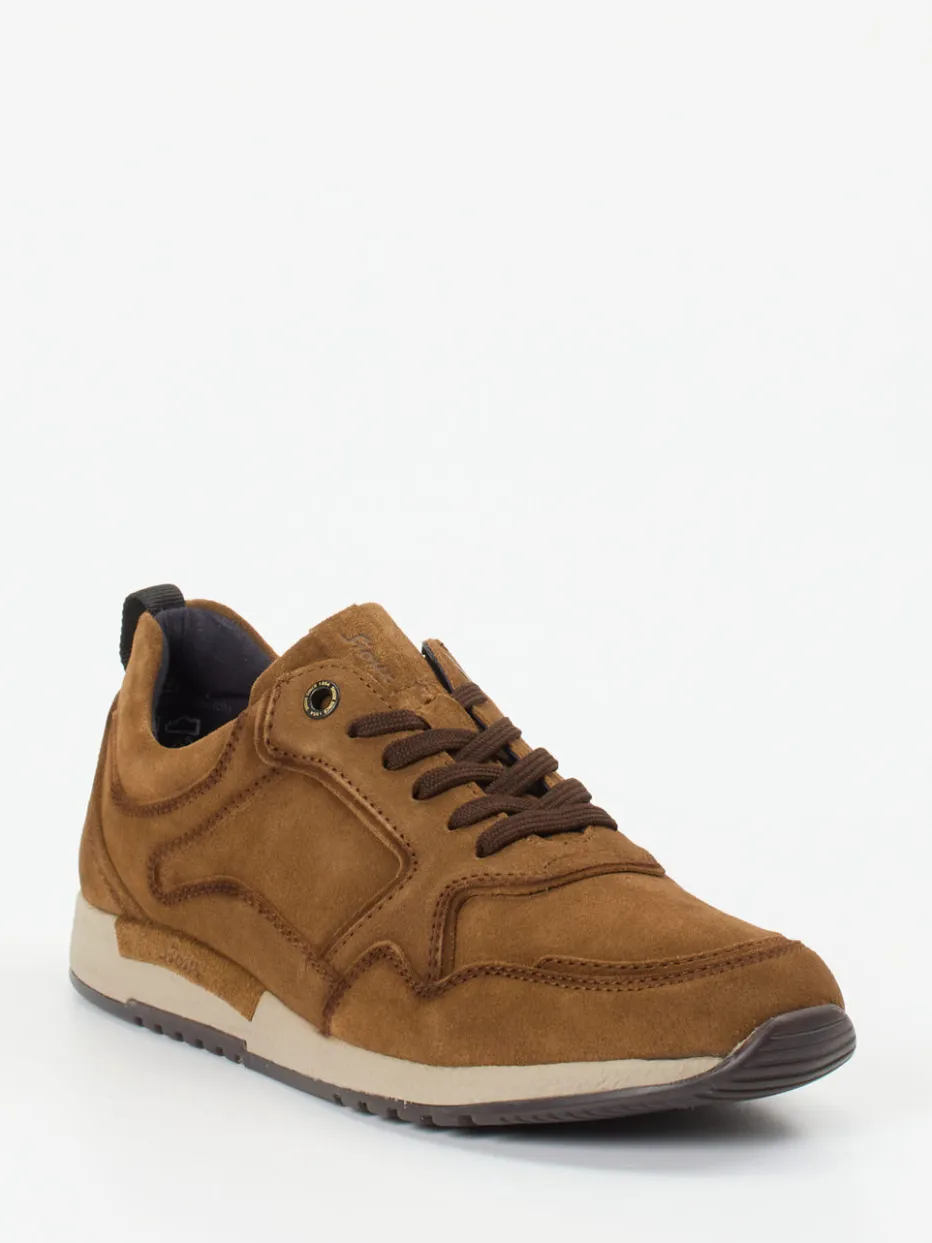 – Sneaker aus Veloursleder cognac*Sioux Best